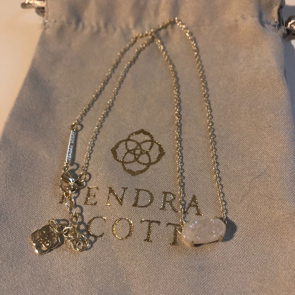 Ever Iridescent Drusy and Gold - Kendra Scott Neck